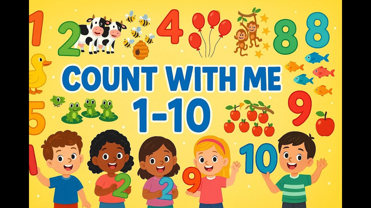 Count With Me 1–10 | Fun Numbers Song for Kids & Toddlers”
