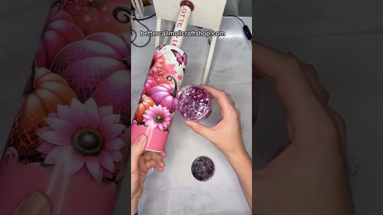 Full Tutorial: Epoxy Free Sublimation Glitter Tumbler