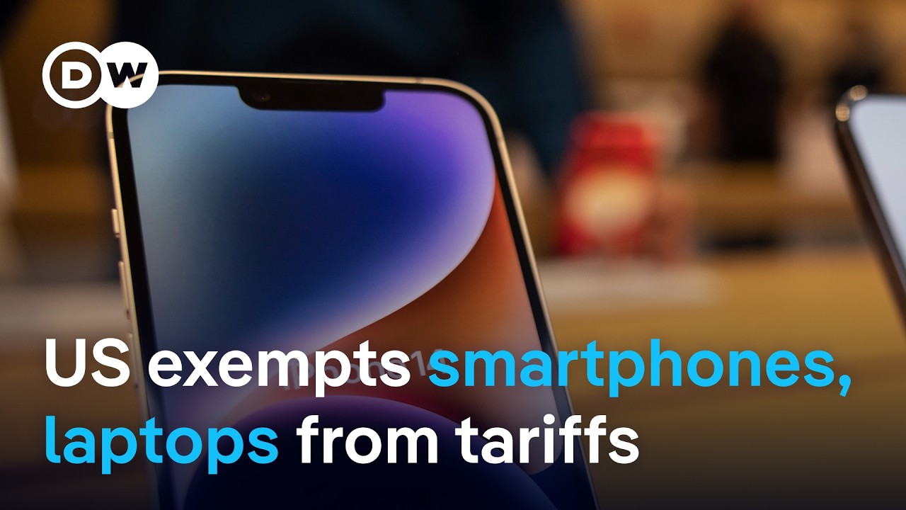 Trump now exempts some tech products like smartphones and laptops from new tariffs | DW News