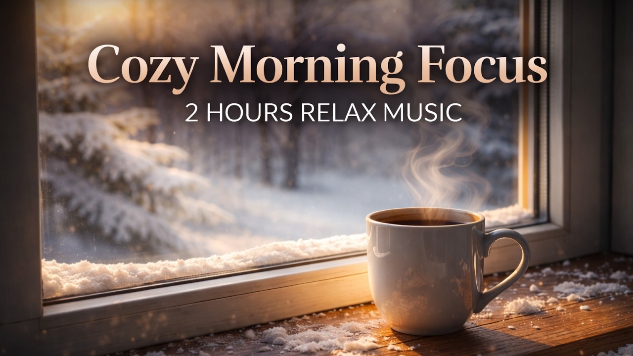 Cozy Winter Relax Music | Warm Window Ambience for Focus, Work, Study & Romantic Morning (2 Hours)