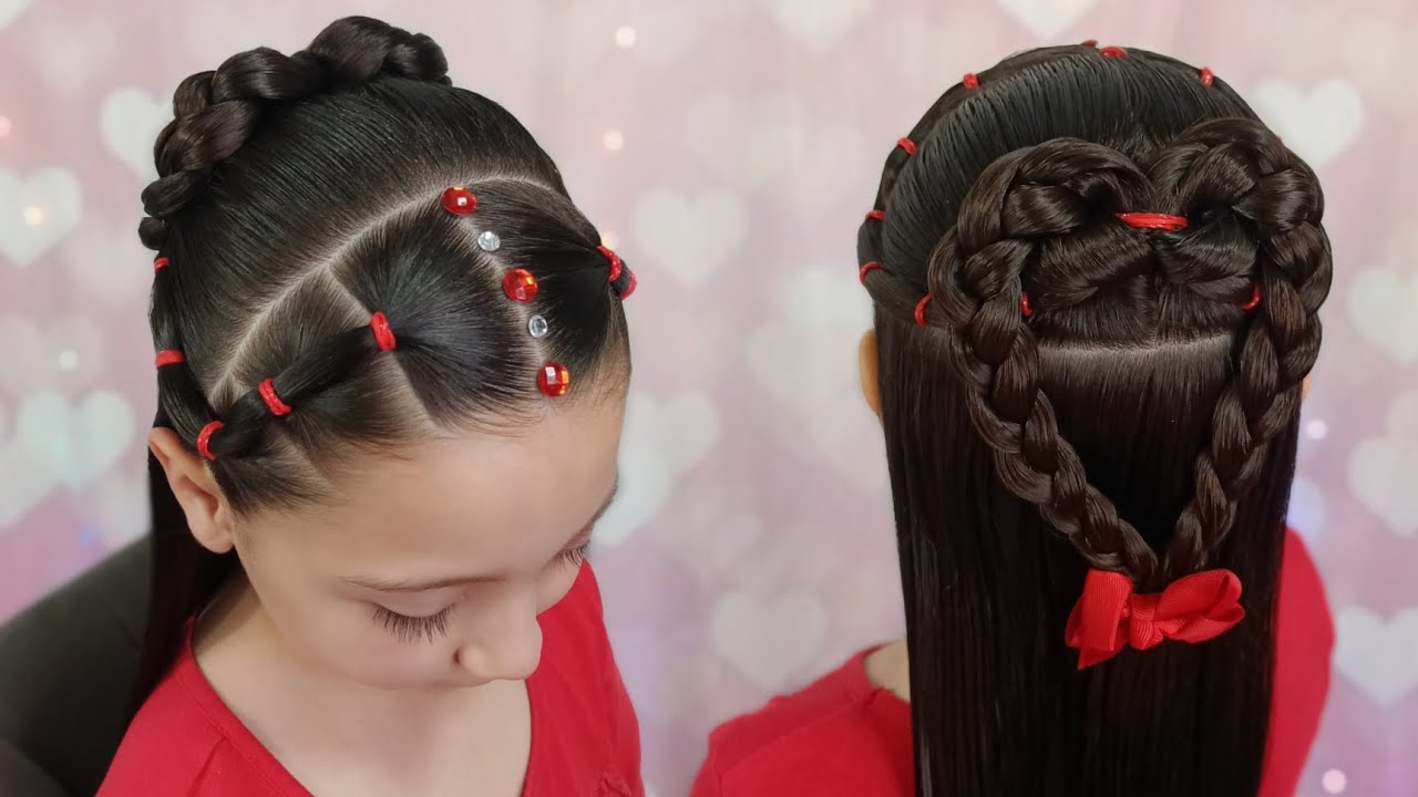 💋❤️ Idea para San Valentín 😍 peinado fácil & bonito 💌💘