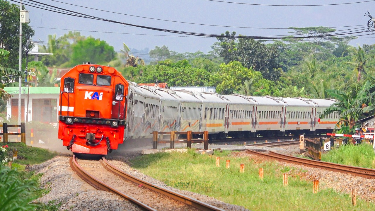 KERETA API PANJANG‼️ MENEMUKAN 29 KERETA API NGEBUT DI PERLINTASAN DAN TIKUNGAN