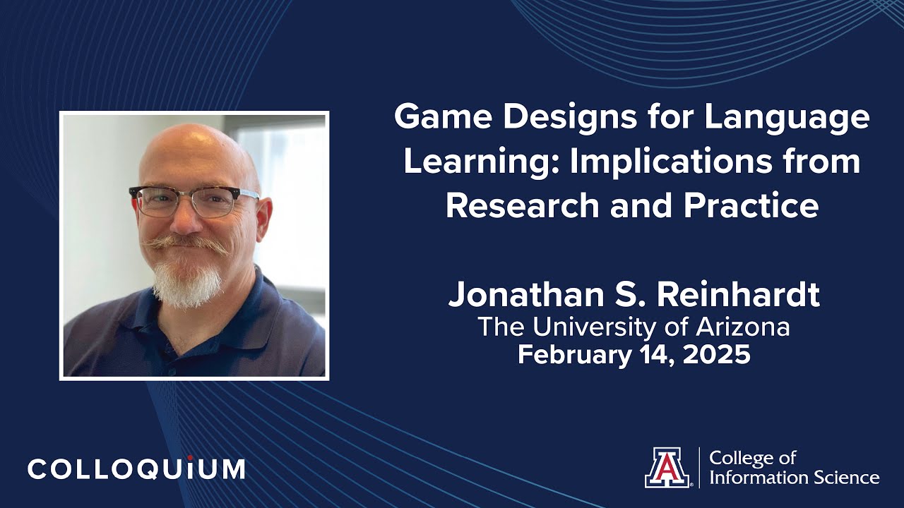 Game Designs for Language Learning: Implications from Research and Practice with Jonathan Reinhardt