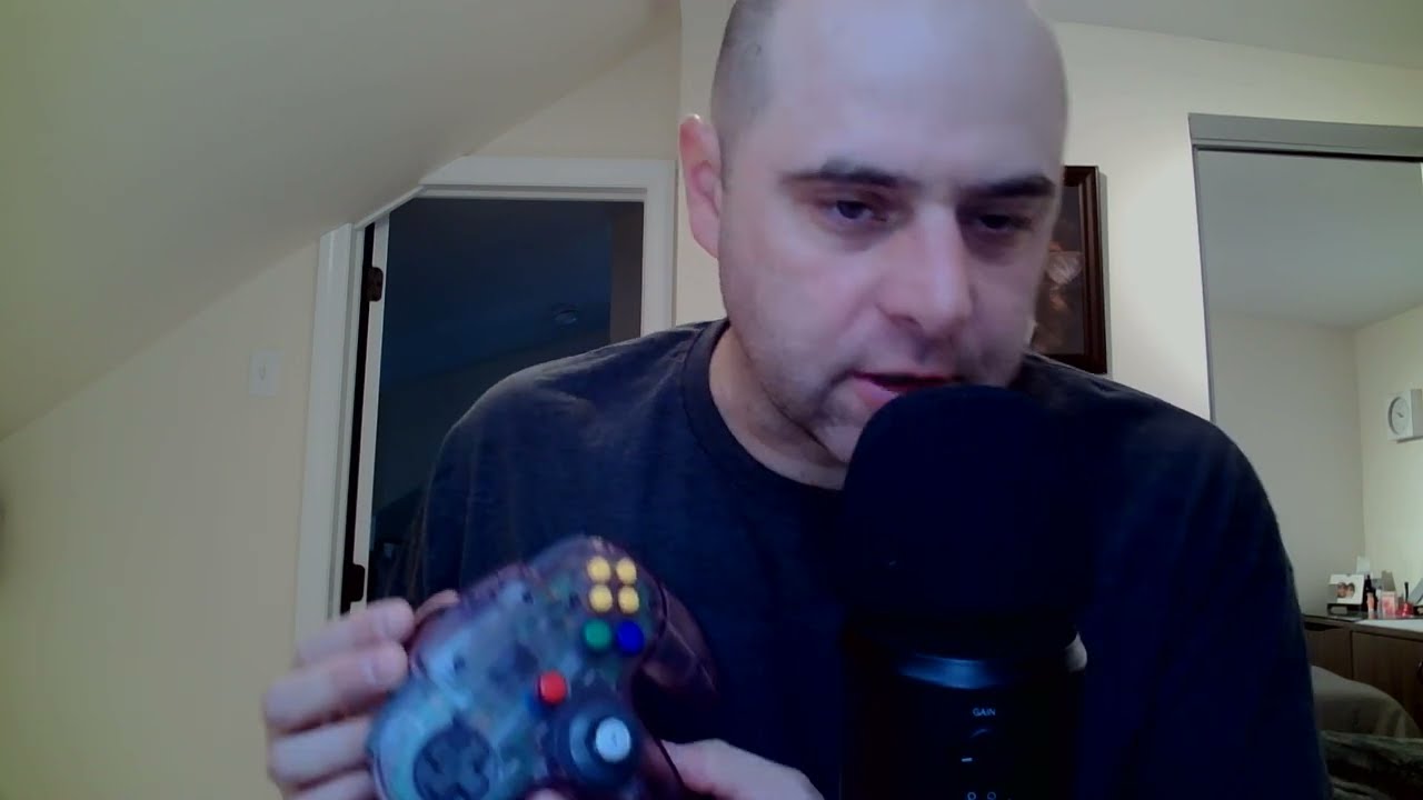 ASMR Gum Chewing and Video Game Controller Button Pressing