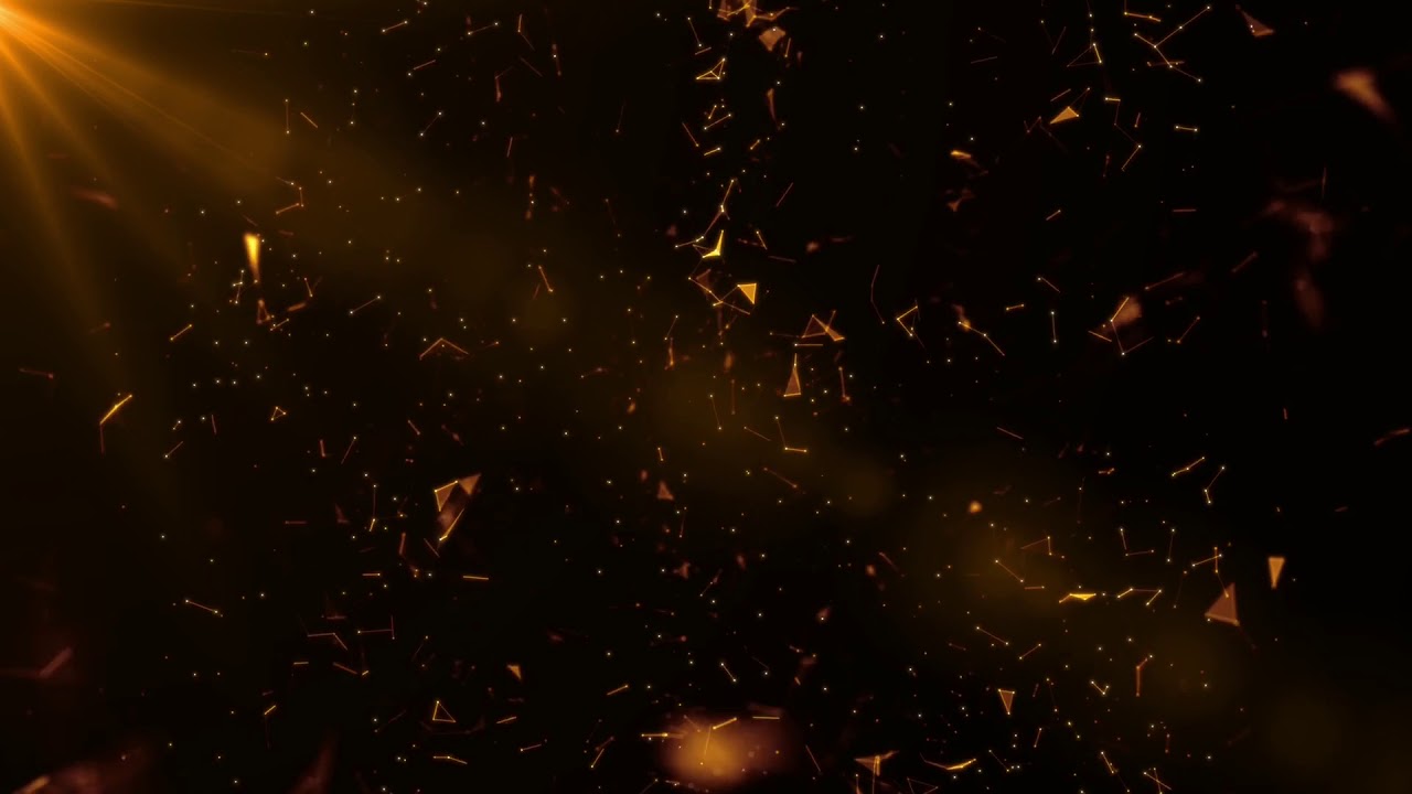 Motion Graphics Golden Plexus Particles Animated Background