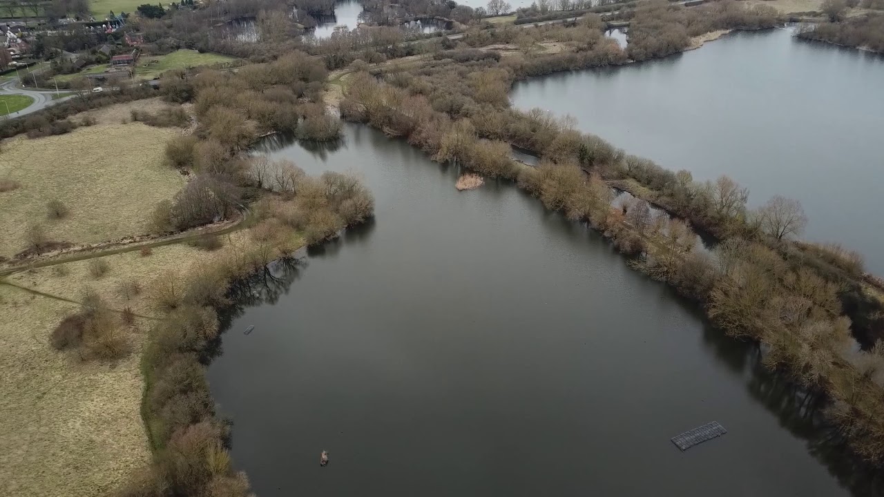 Lea Marston Lakes from a Drone (Mavic Pro)