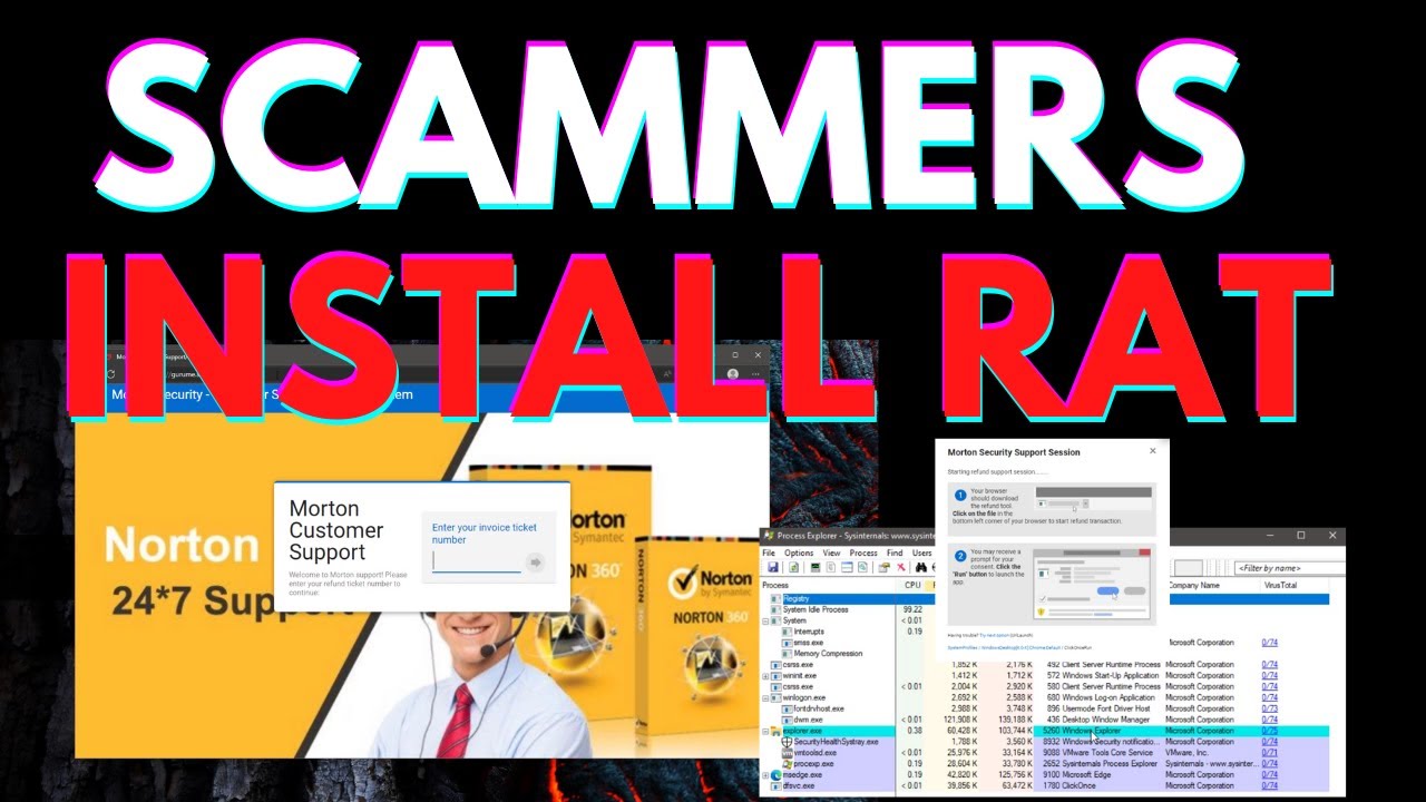Tech Support Scam installs RAT (when asked for refund)