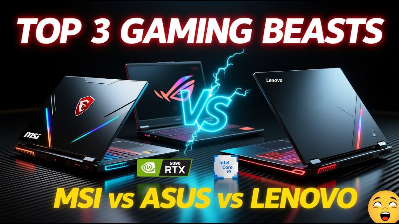 Топ-3 игровых ноутбуков 2025 года: MSI, ASUS, Lenovo
