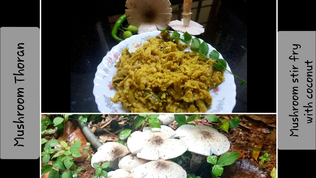 Mushroom Thoran | Mushroom stir fry with coconut