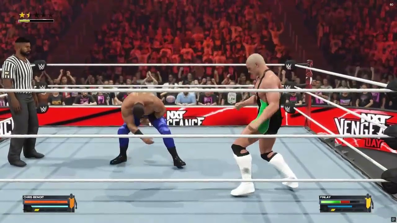 Chris Benoit vs Fit Finlay [WWE 2K24]