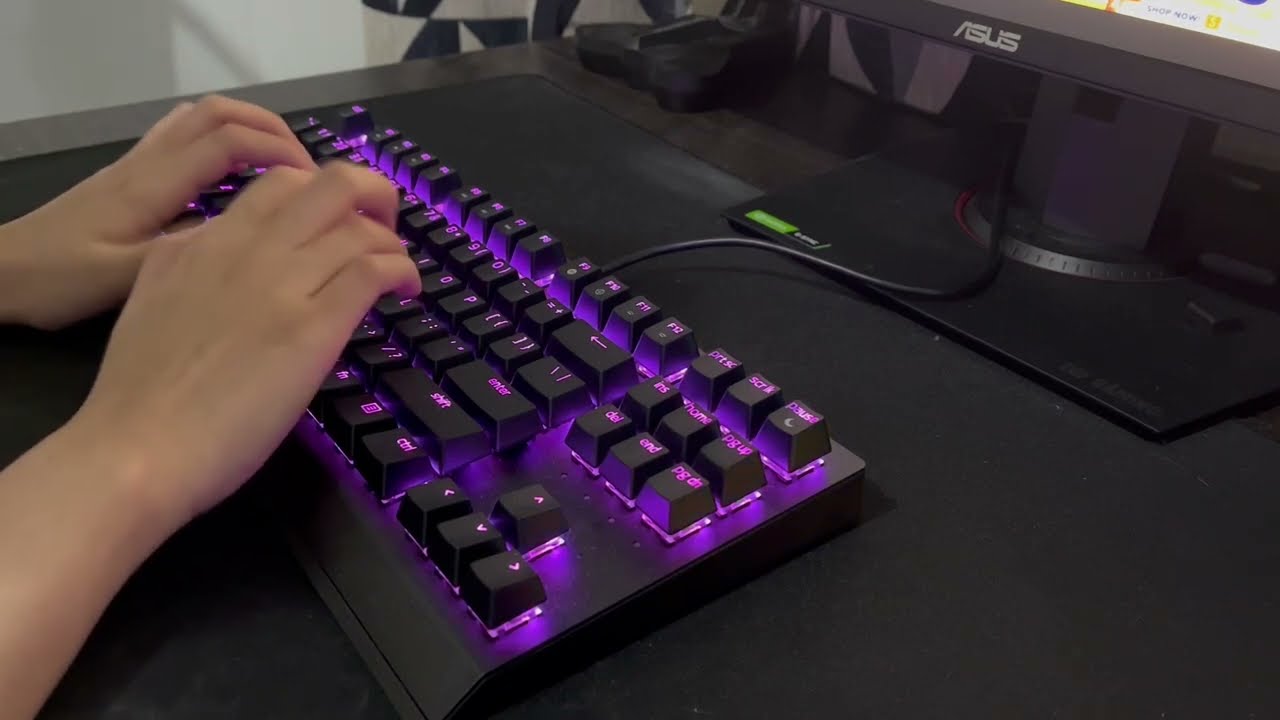 Razer Blackwidow V3 TKL Yellow Switch Stock Sound Test