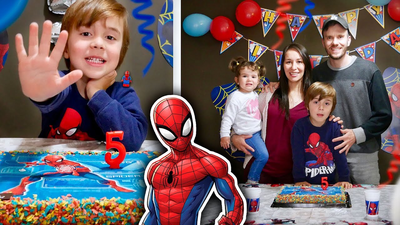 ANIVERSÁRIO DE 5 ANOS DO MARCOS!! 🎉 Festa do Homem Aranha e Presentes 🎁