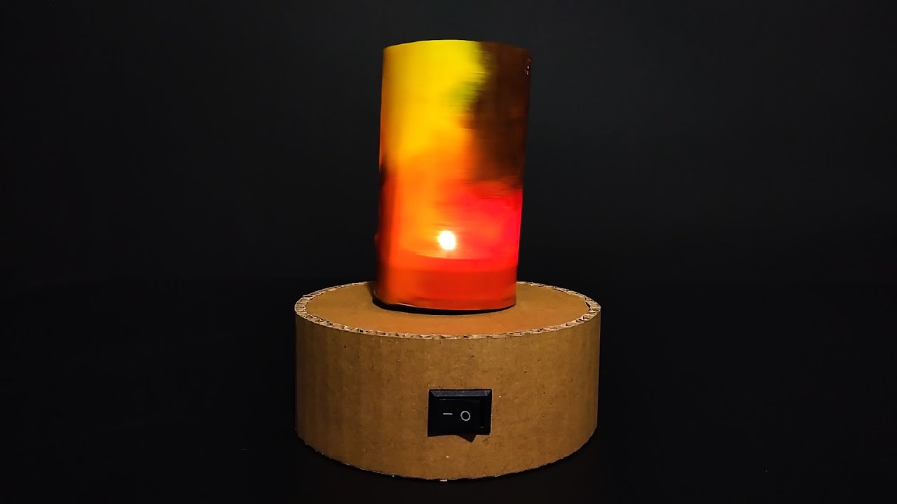 Rotating Candle Holder | how to make Rotating Candle Holder at home