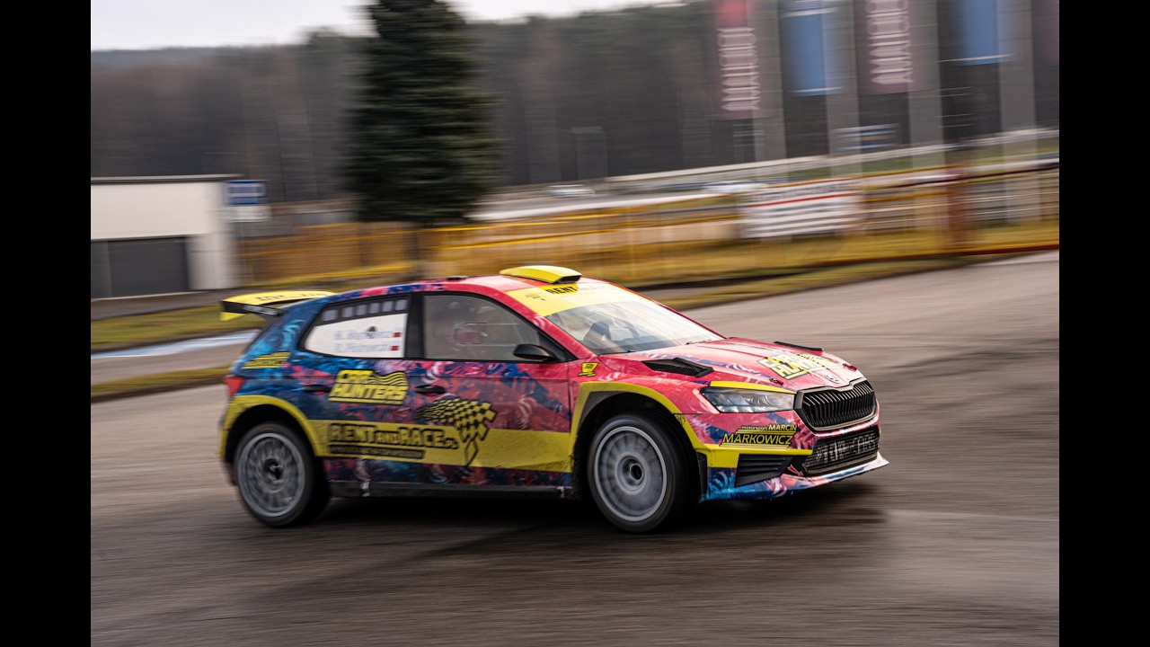 Tor Kielce/ Skoda Fabia Rally 2/Marcin Markowicz/ Przejazdy testowe 2025/ Rajd Barbórka