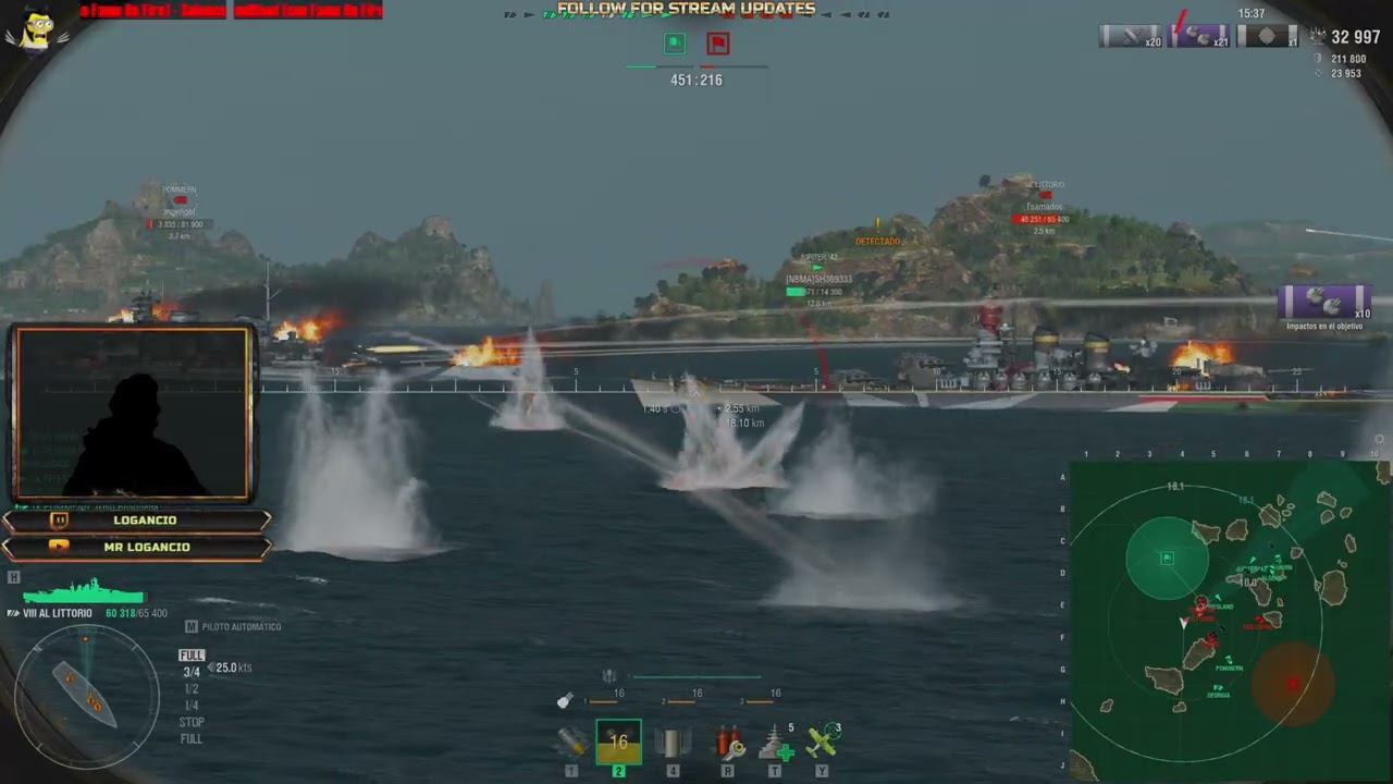 AL LITTORIO - 1ª Partida, menudo brawler | #wows #worldofwarships