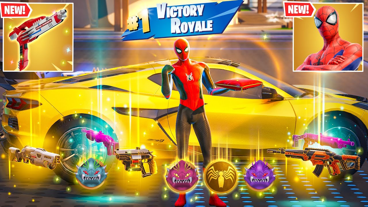 SPIDERMAN vs 3 NEW MEDALLIONS & MYTHIC’S & EXOTIC CHALLENGE (NEW! Fortnite Chapter 6 Season 4)