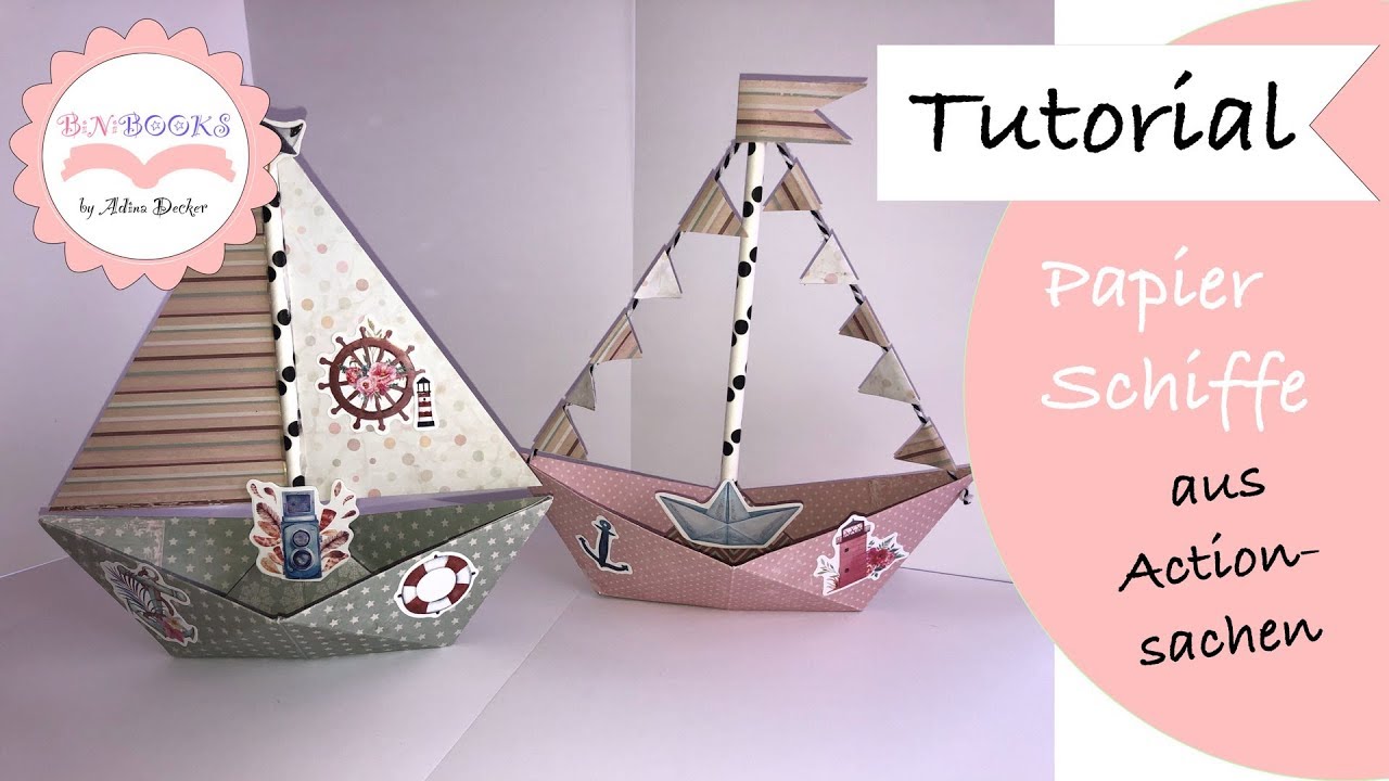 DIY * Schiffe  * Fold a paper boat * How to make * Papierschiff falten * Schiff Papier * Tutorial