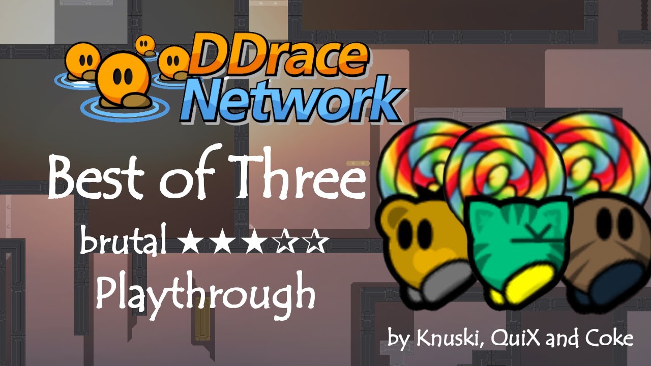 Teeworlds - Best of Three Playthrough by Knuski, QuiX & Cøke