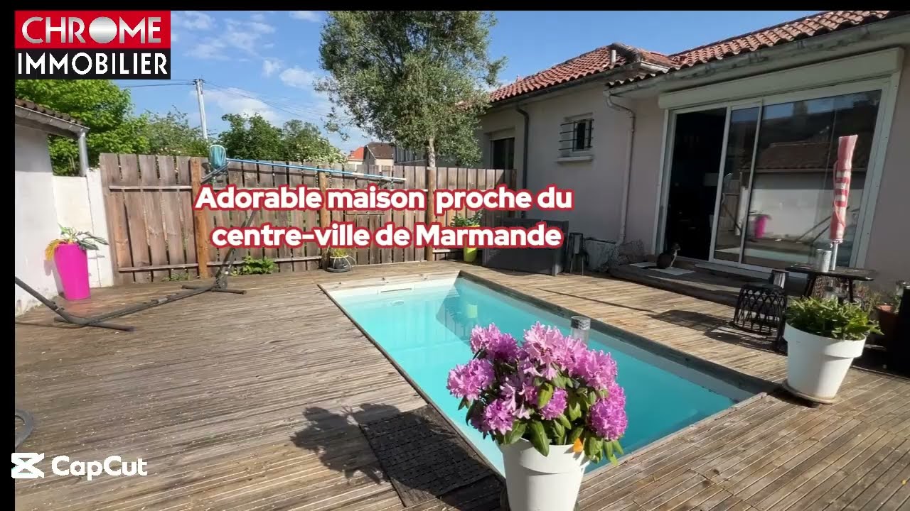Adorable maison avec piscine proche du centre-ville de Marmande