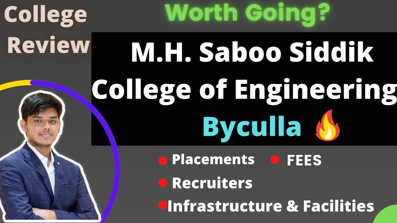 M.H. Saboo Siddik College of Engineering - Byculla | College Review🔥|All Information💯|Worth going?