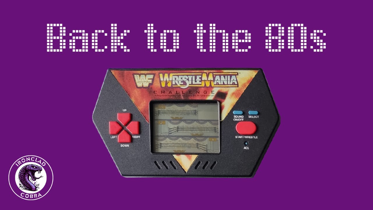 Acclaim WWF Wrestle Mania Challenge Handheld LCD Game 1989 (Back to the 80s)