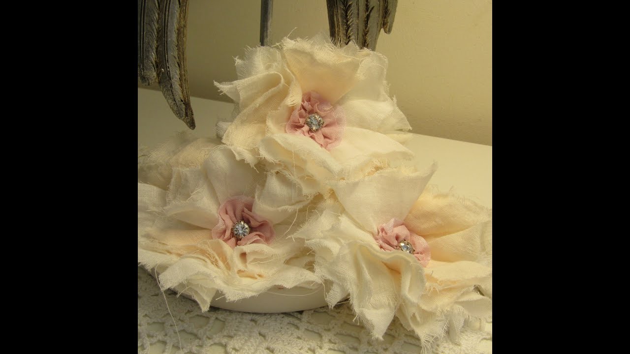 Shabby Chic Fabric Flowers