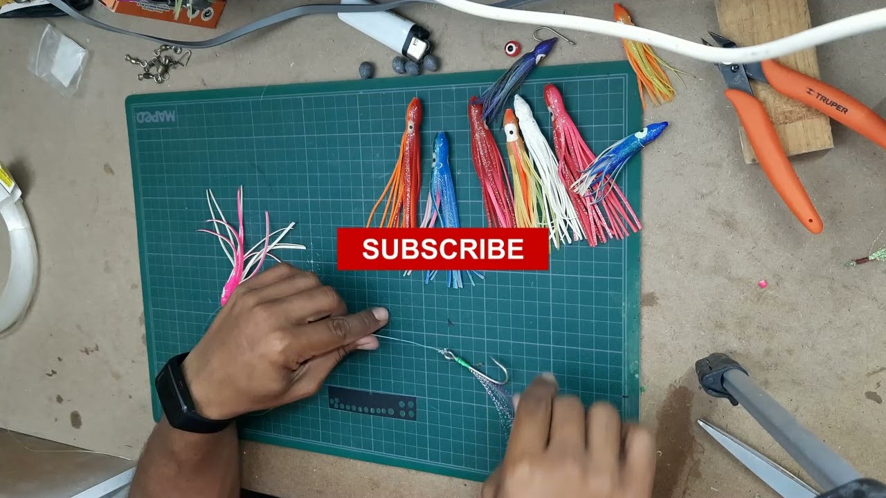 Como hacer una relinga o sabiki casero