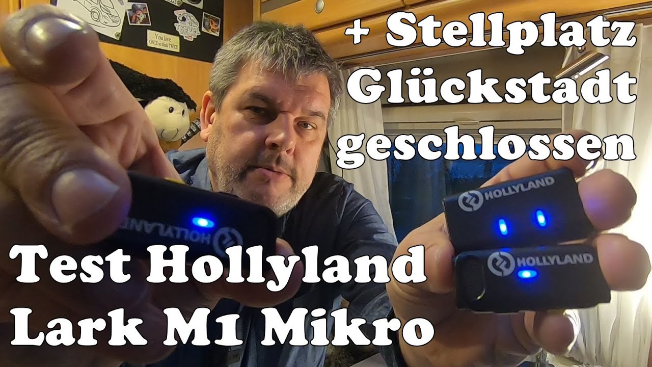 Amtlich angeordnet: Stellplatz Gl&uuml;ckstadt Nordermole  geschlossen + Test Hollyland Lark M1 Funkmikro
