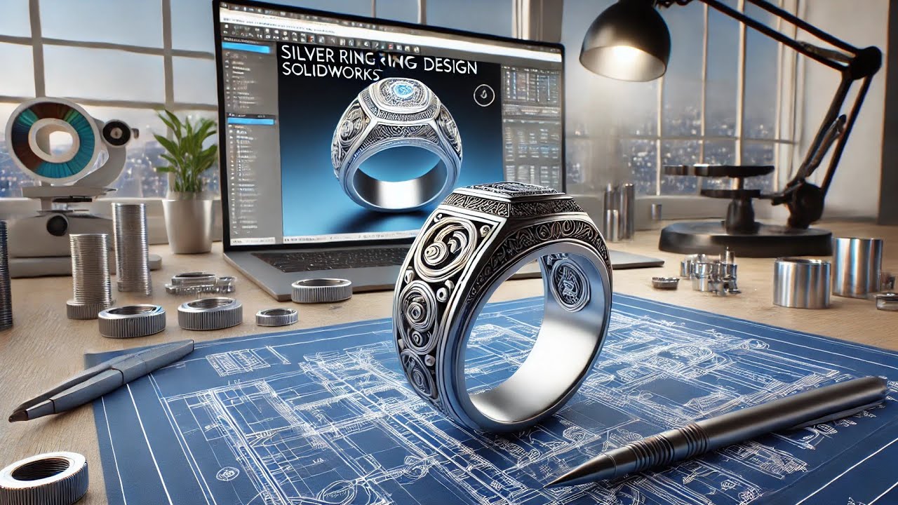 Mechanism and how to design a silver ring using the SolidWorks program