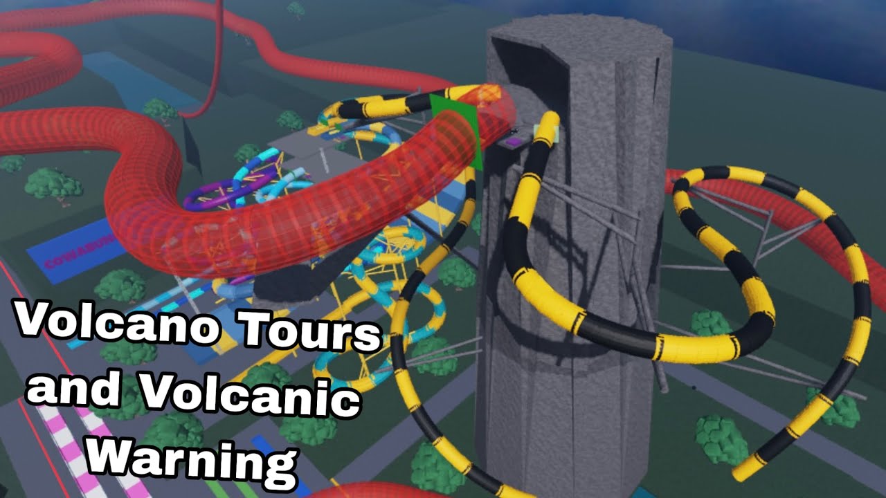Volcano Tours & Volcanic Warning Slides at Grassland Splash | ROBLOX (Ft. AgentGlider)