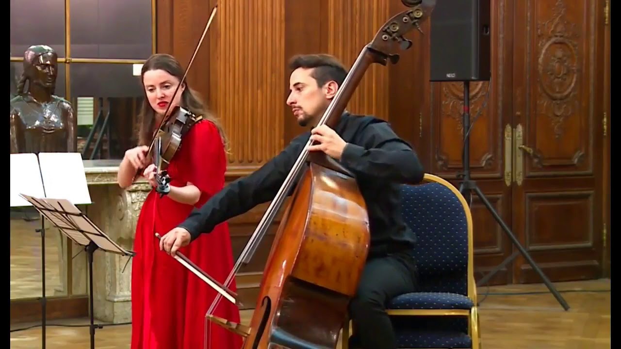La misma pena (Bonsoir) A. Piazzolla - Duo Violin - Contrabajo