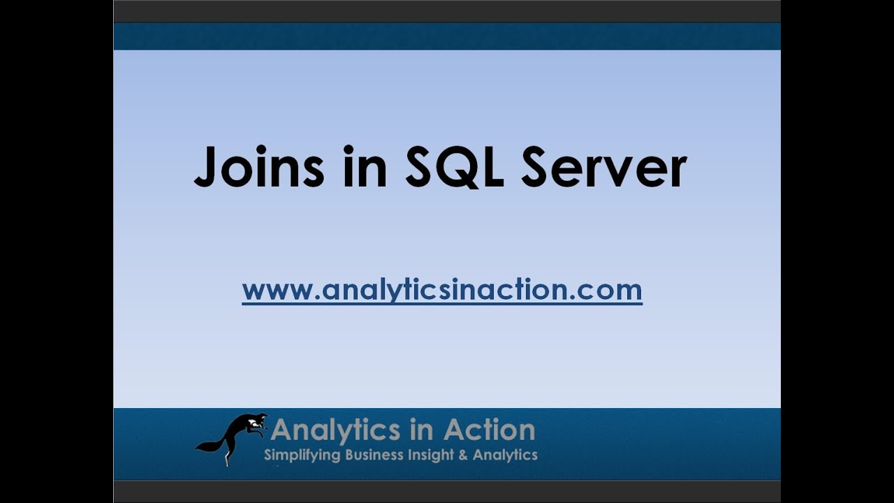 Table Joins in Microsoft SQL Sever
