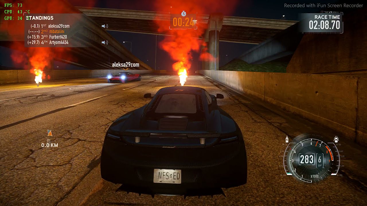 Ryzen 5 3400G, Need for Speed The Run, Multiplayer,  Vega 11, 8GB VRAM, (720p  Ultra)