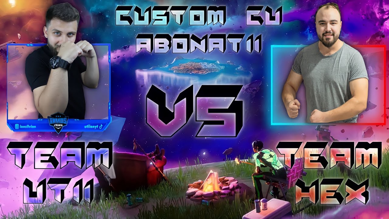 LIVE FORTNITE ROMANIA TEAM @Utii vs TEAM @OULET CUSTOM CU ABONATII