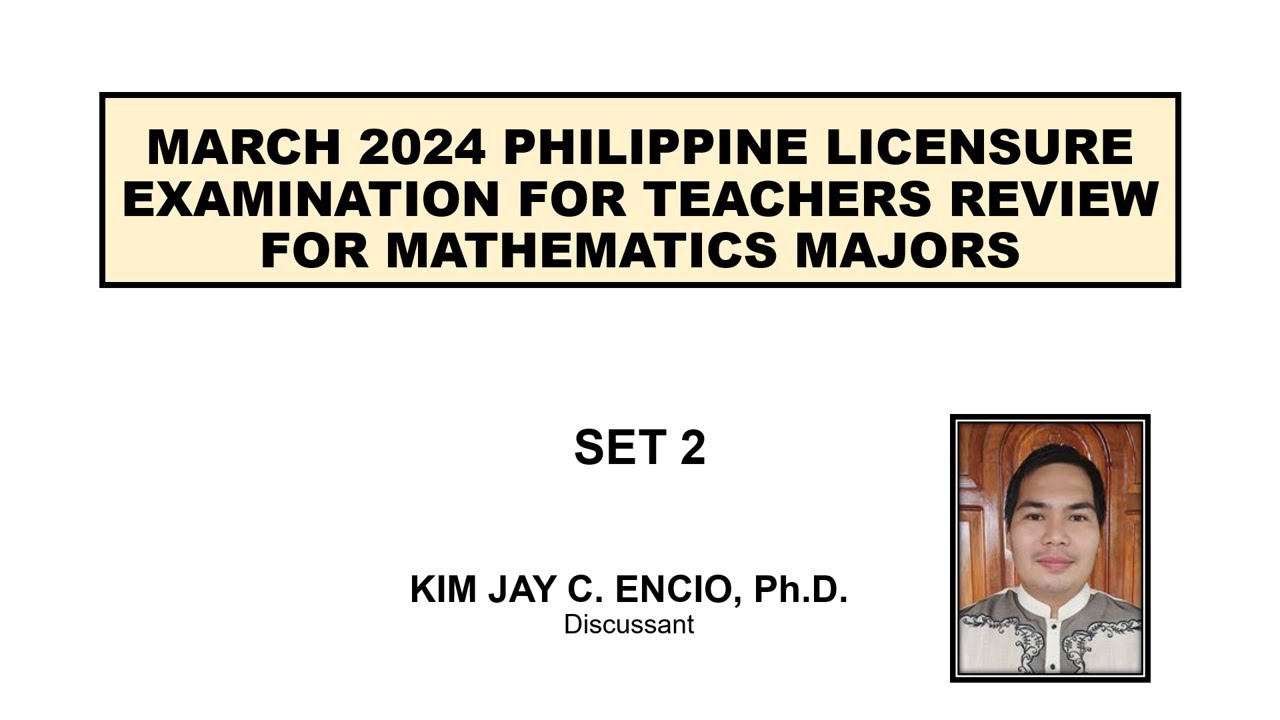 MARCH 2024 LET REVIEW FOR MATH MAJORS (SET 2)