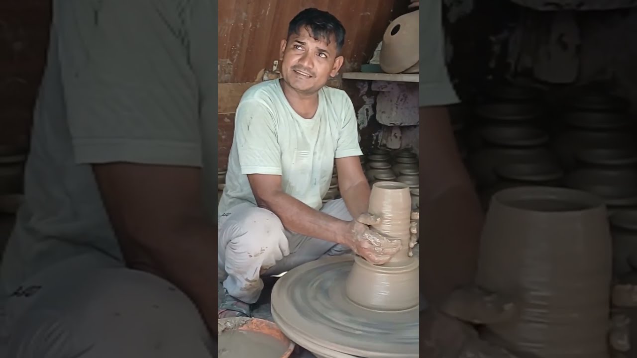 Viral video of clay artist on YouTube||Latest video of pottery artist's art on YouTube.