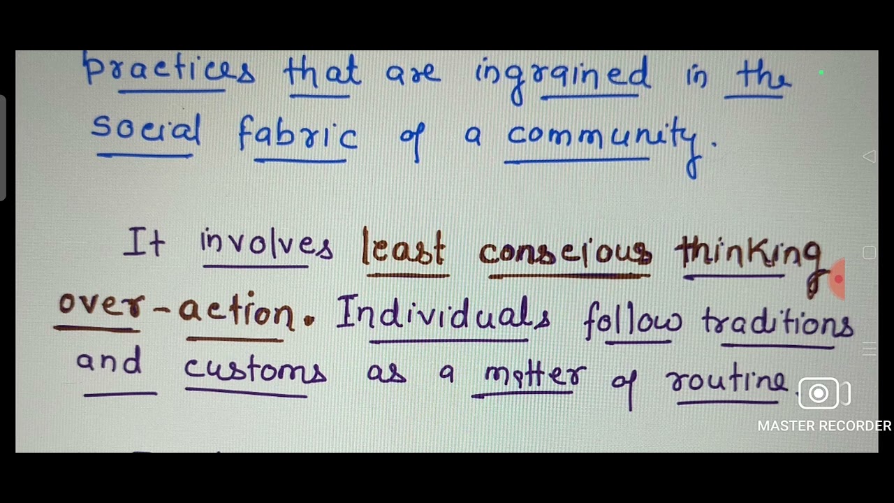 Traditional SOCIAL Action by MAX Weber. #Social THINKER #sociology
