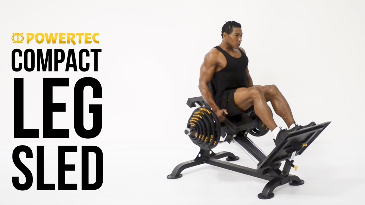 Compact Leg Sled Demo | Powertec