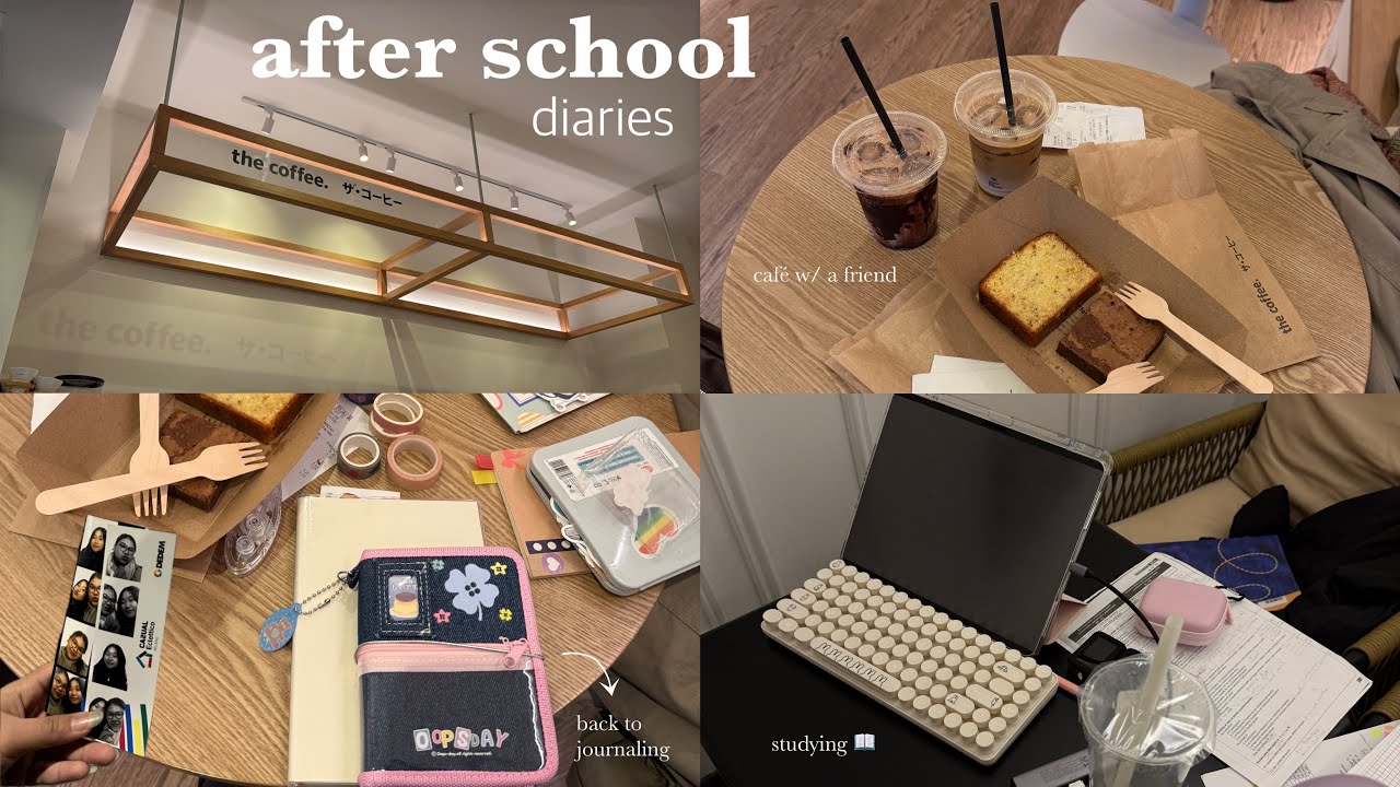 *realistic* after school diaries | 🖇️productive days, new journaling supplies, studying, homeworks
