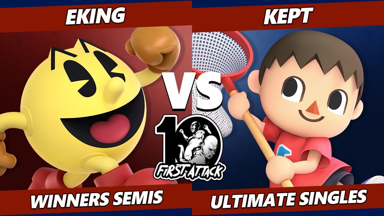 First Attack 2022  - EKING (Pac-Man) Vs. kept (Villager) Smash Ultimate Tournament