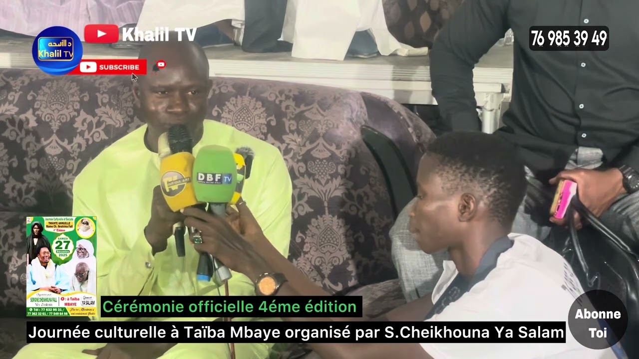 JOURNÉE CULTURELLE À TAÏBA MBAYE ORGANISÉ PAR S.CHEIKHOUNA FALL YA SALAM 4éme édition