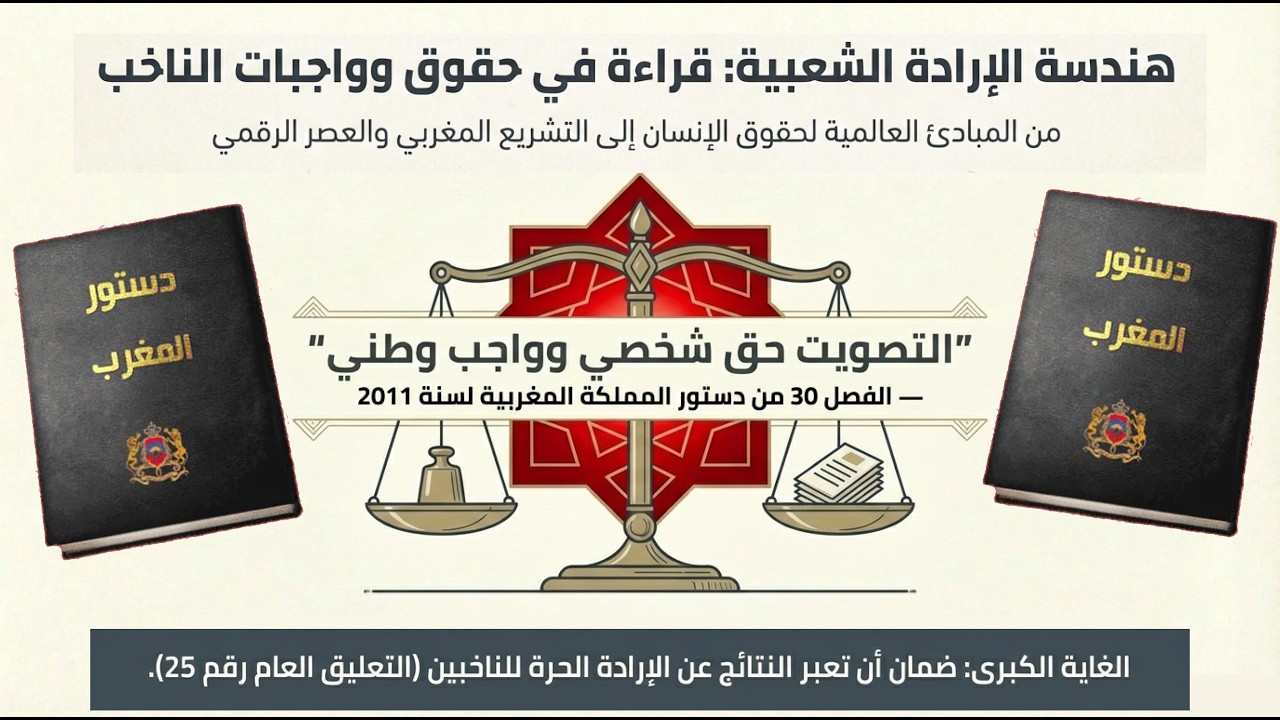 صوتك ليس مجرد ورقة رحلة من المواثيق الدولية إلى الصندوق الانتخاب المغربي