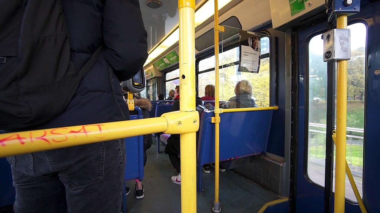 Norway, Oslo, ride with tram No 11 from Birkelunden to Central Station