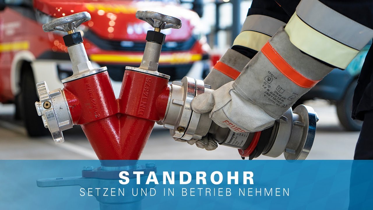 Standrohr setzen und in Betrieb nehmen