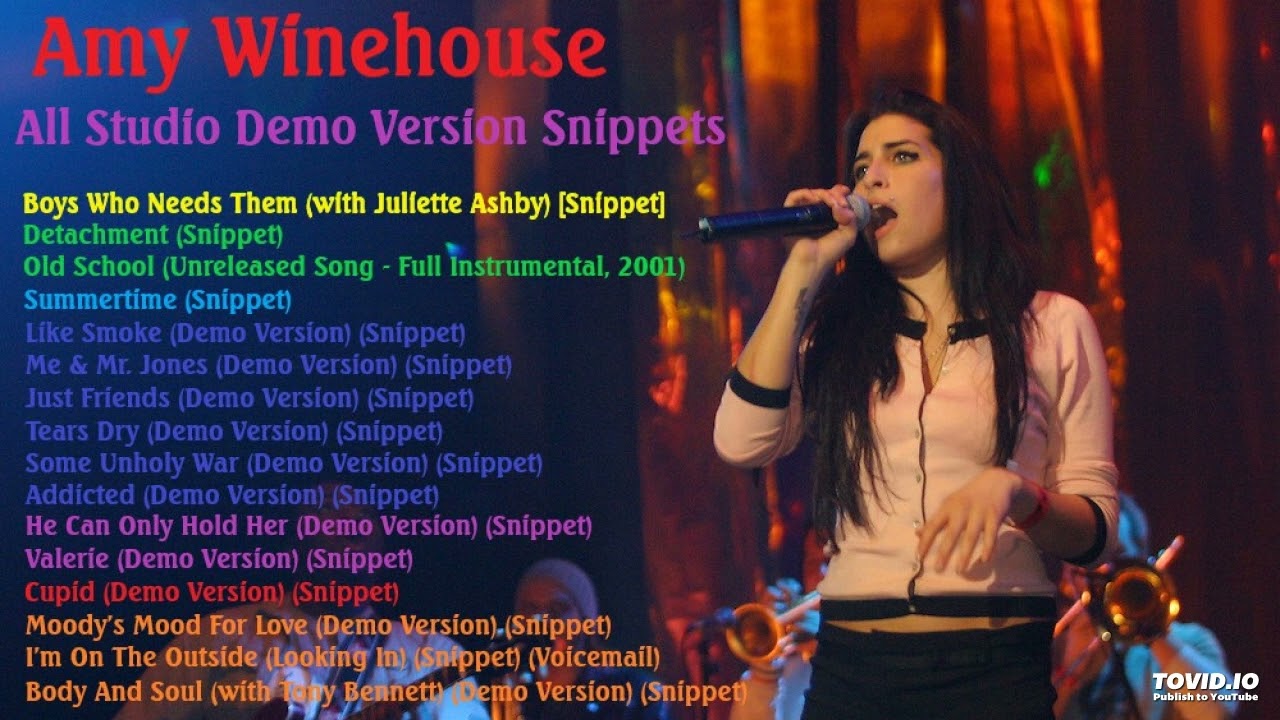 Amy Winehouse - All Studio Snippets {Demo Versions & Unreleased Songs}