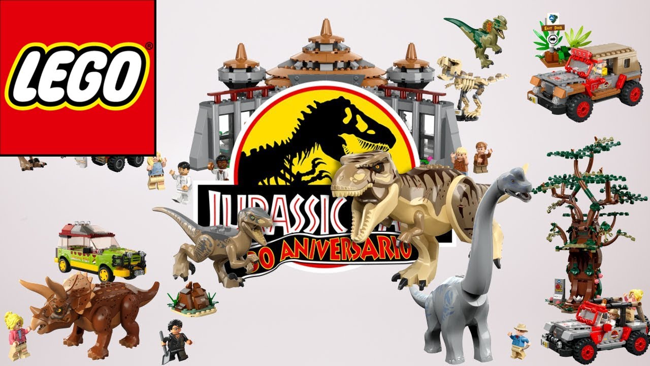 Lego Jurassic Park 30th Anniversary Compilation Speed Build of All Sets