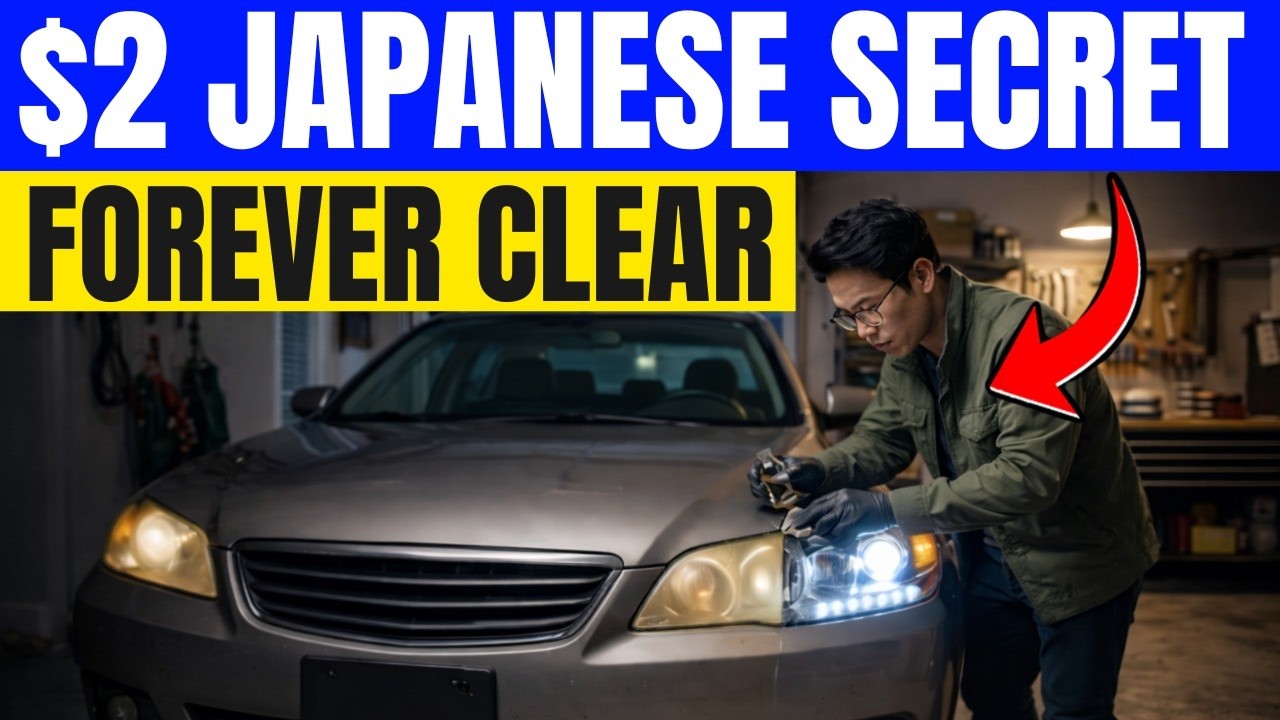 $2 Japanese Secret RESTORES Foggy Headlights. FOREVER. Dealers PRAY You Never See This