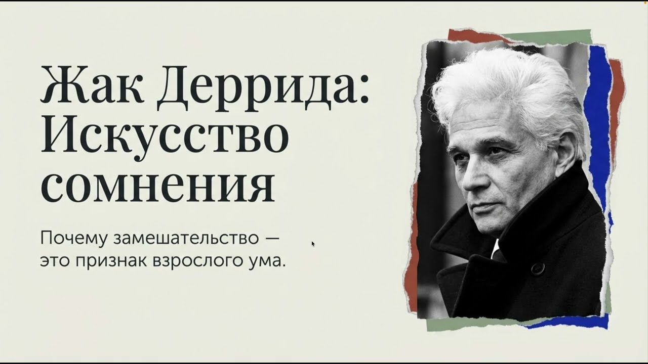 Деррида и деконструкция: как читать тексты по-новому