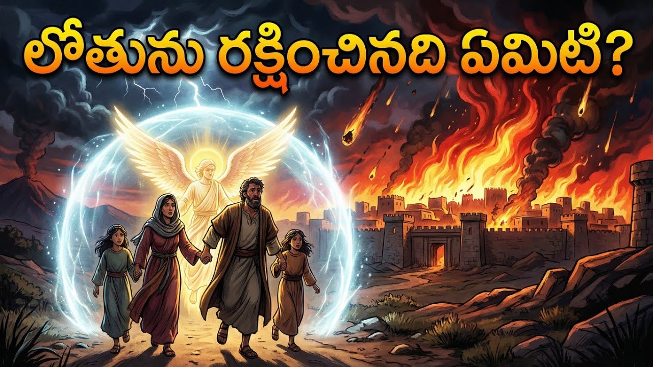లోతును రక్షించినది ఏమిటి? | ఆదికాండము 19 | Animated Bible Story Telugu | Episode 11 