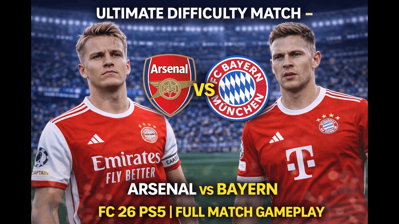 Ultimate Difficulty Match – Arsenal vs Bayern | FC 26 PS5 | Full Match Gameplay
